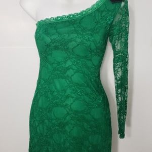 NWT Green Single Sleeve Dress